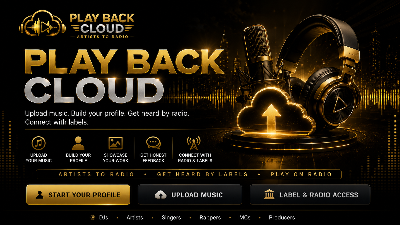PLAY BACK CLOUD Promo Banner